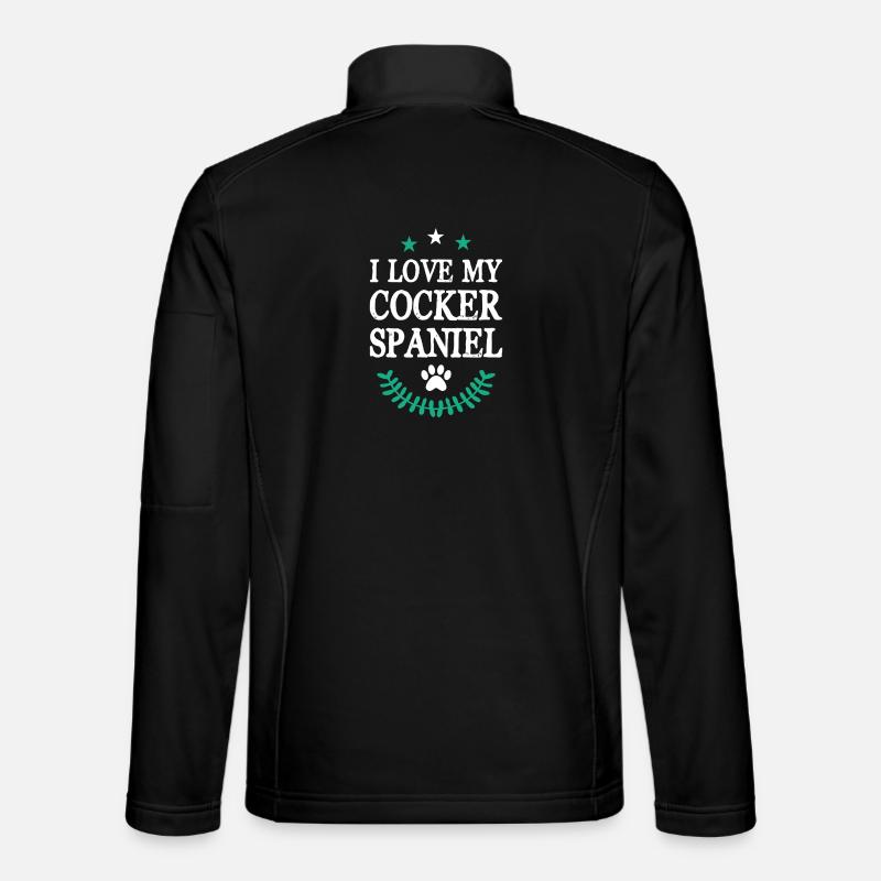 COCKER_SPANIEL - Veste en tissu softshell Unisexe - noir