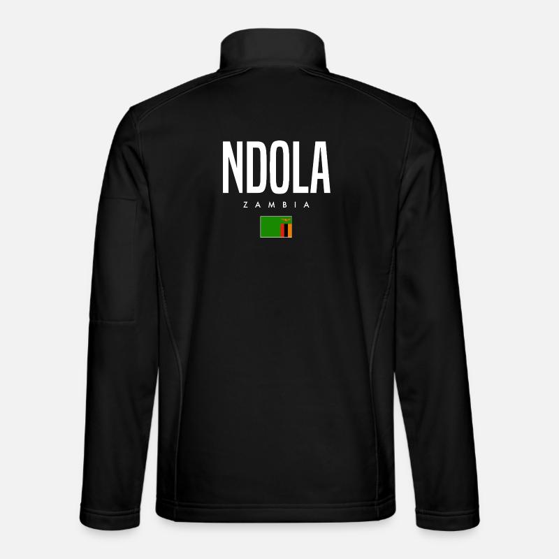 Ndola Sambia - Unisex Softshelljacke - Schwarz