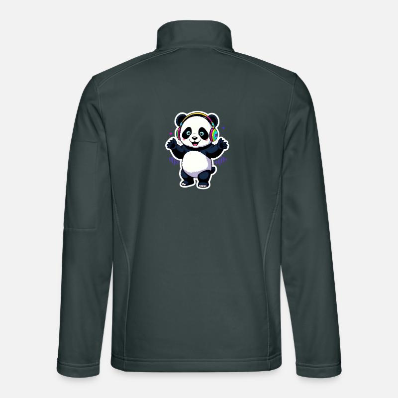 Party Panda with Beats Unisex Softshell Jacket