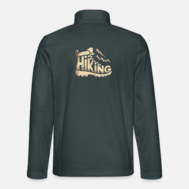 Hiker Typography - Hiking Design Unisex Softshell Jacket