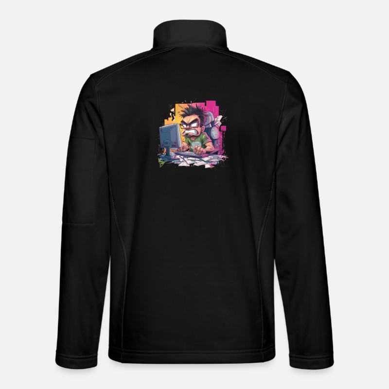 Gamer Rage – Wenn der Controller fliegt Unisex Softshelljacke