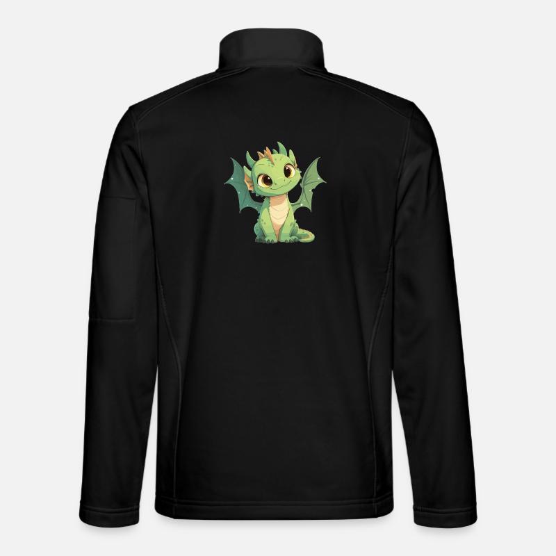 Dragon Dragon - Unisex Softshell Jacket - black