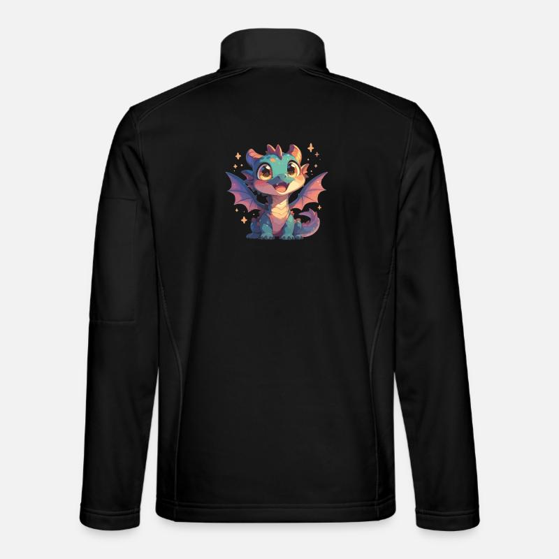 Dragon Dragon - Unisex Softshell Jacket - black