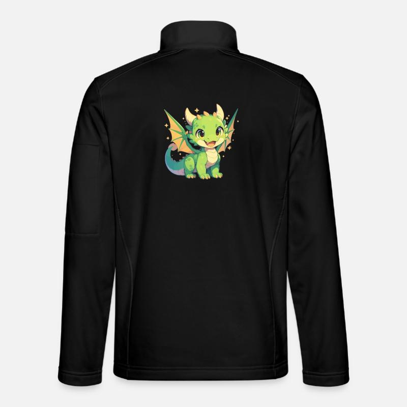 Dragon Dragon - Unisex Softshell Jacket - black