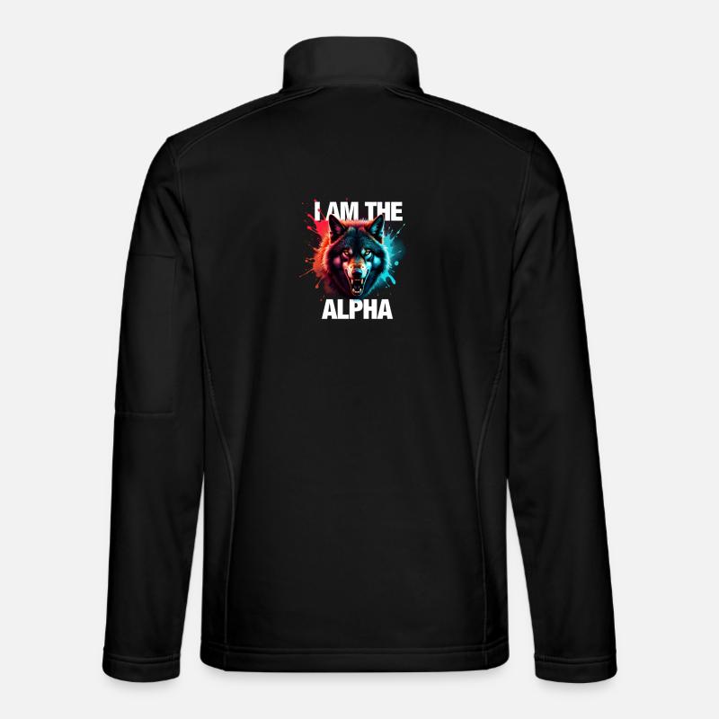 I am the Alpha Wolf - Unisex Softshelljacke - Schwarz