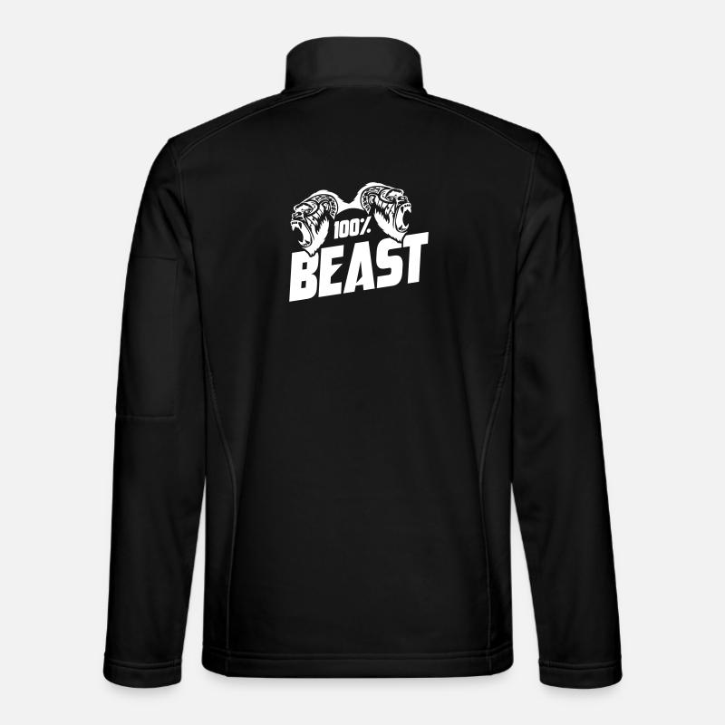 Gorilla Beast Motivation - Unisex Softshelljacke - Schwarz