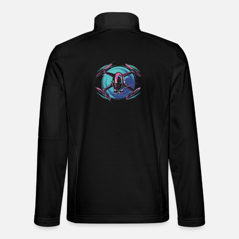 Drone dynamique - Veste en tissu softshell Unisexe - noir