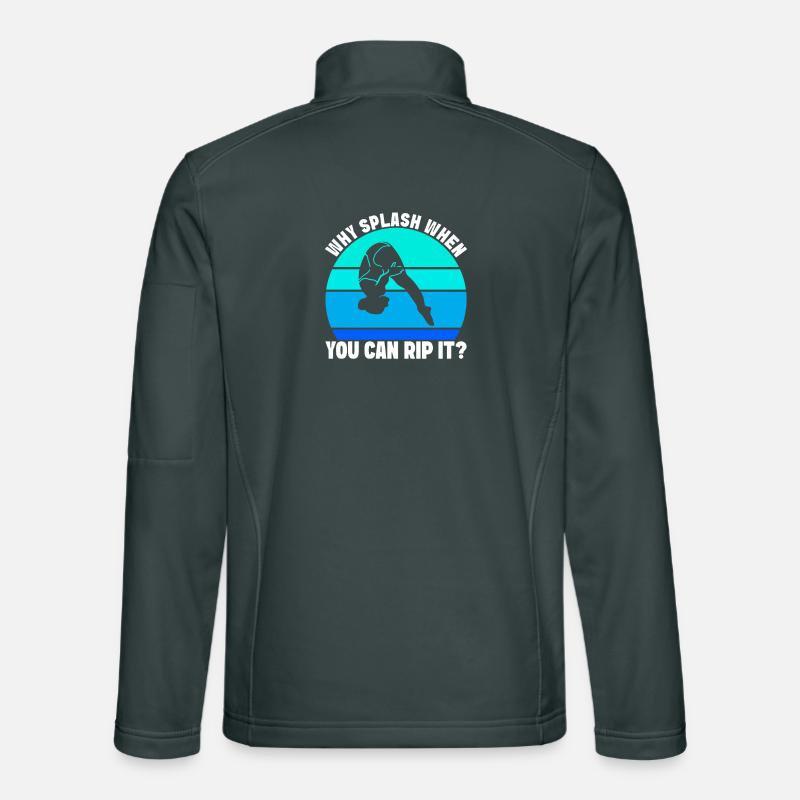 Diving diving board Unisex Softshell Jacket