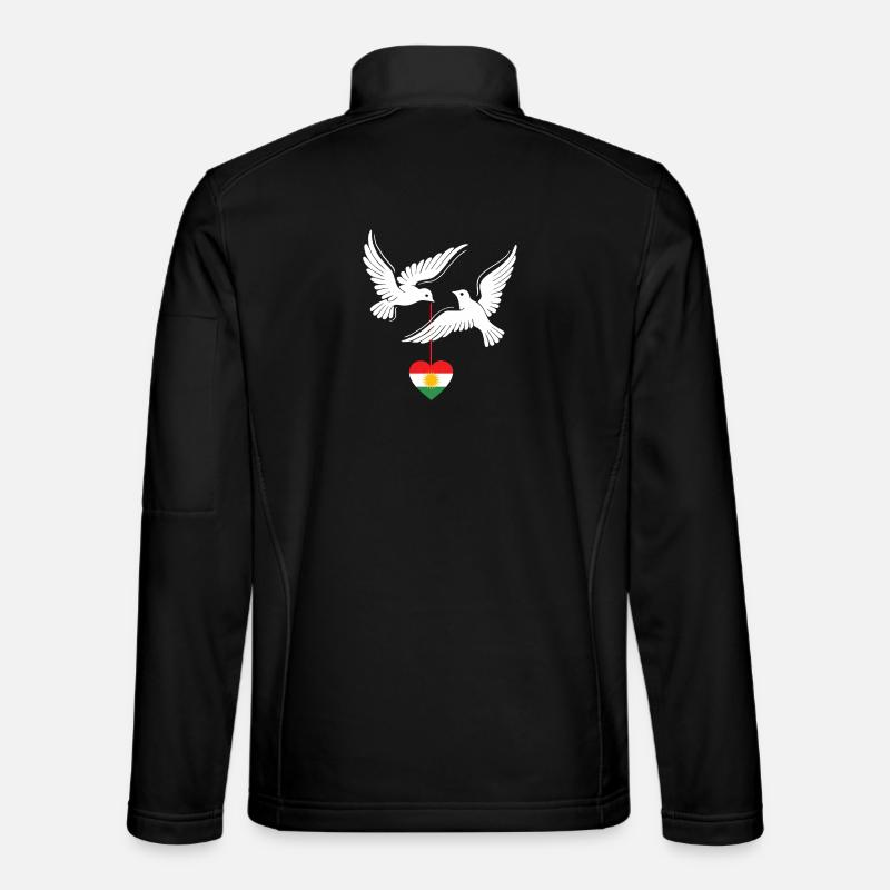 Kurdistan Kurden mit kurdischer Flagge - Unisex Softshelljacke - Schwarz