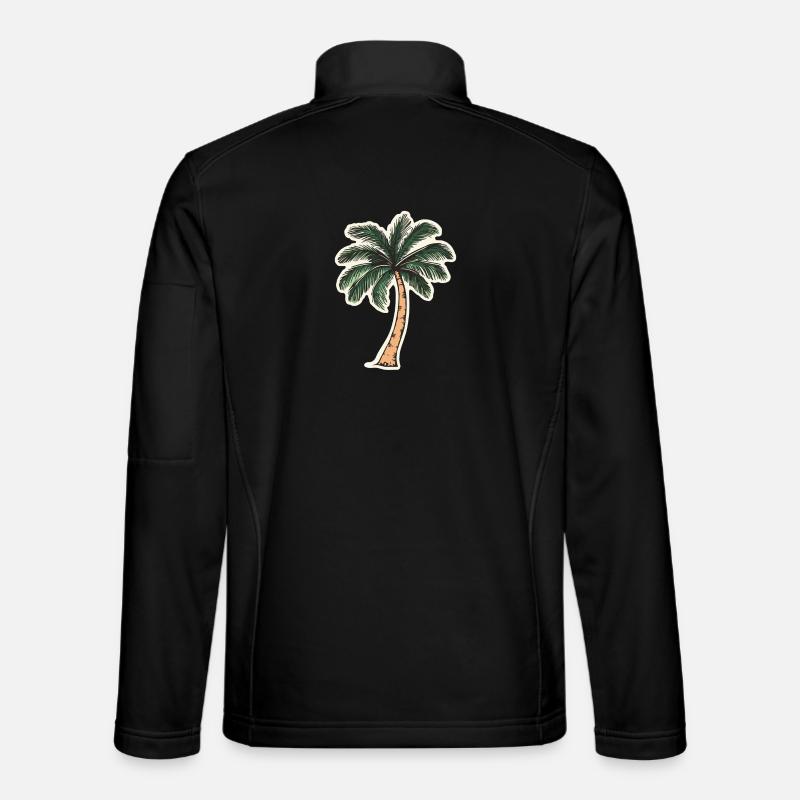Palm tree - Unisex Softshell Jacket - black