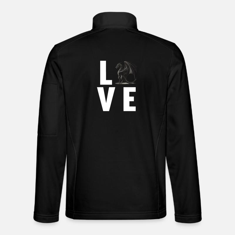Dragon Dragon - Unisex Softshell Jacket - black