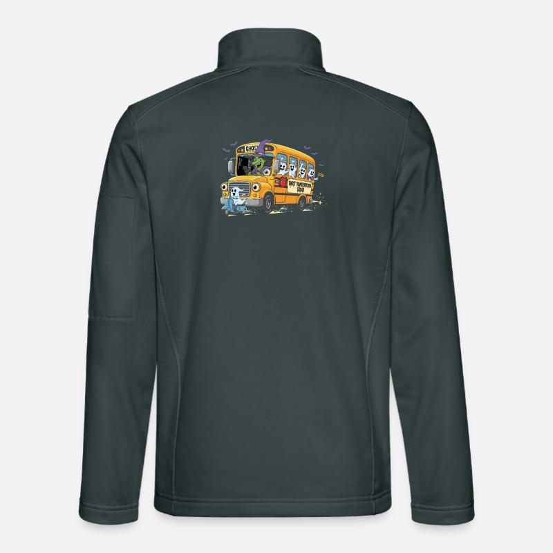 Spooky Bus Haunted Crew Unisex Softshell Jacket