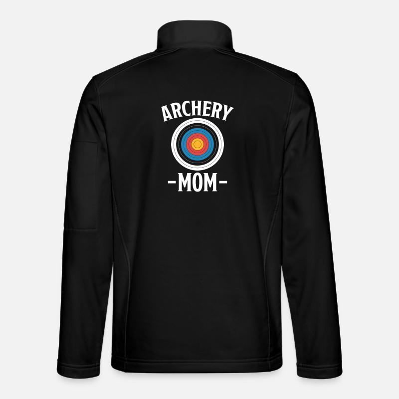 Bogenschießen Spruch Mutter Bogenschießen Geschenk - Unisex Softshelljacke - Schwarz