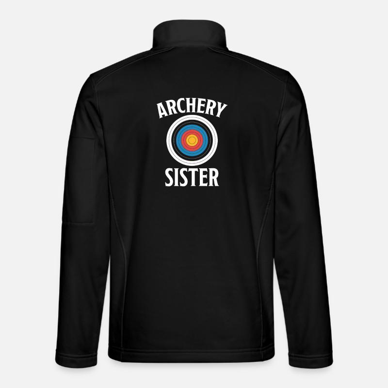 Archery saying sister archery - Unisex Softshell Jacket - black