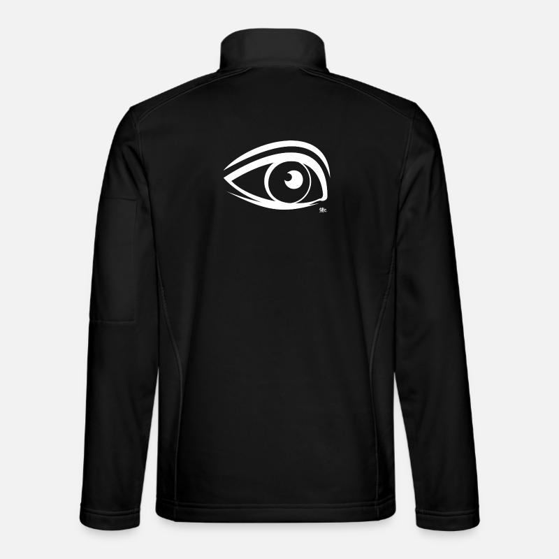 Auge - Unisex Softshelljacke - Schwarz