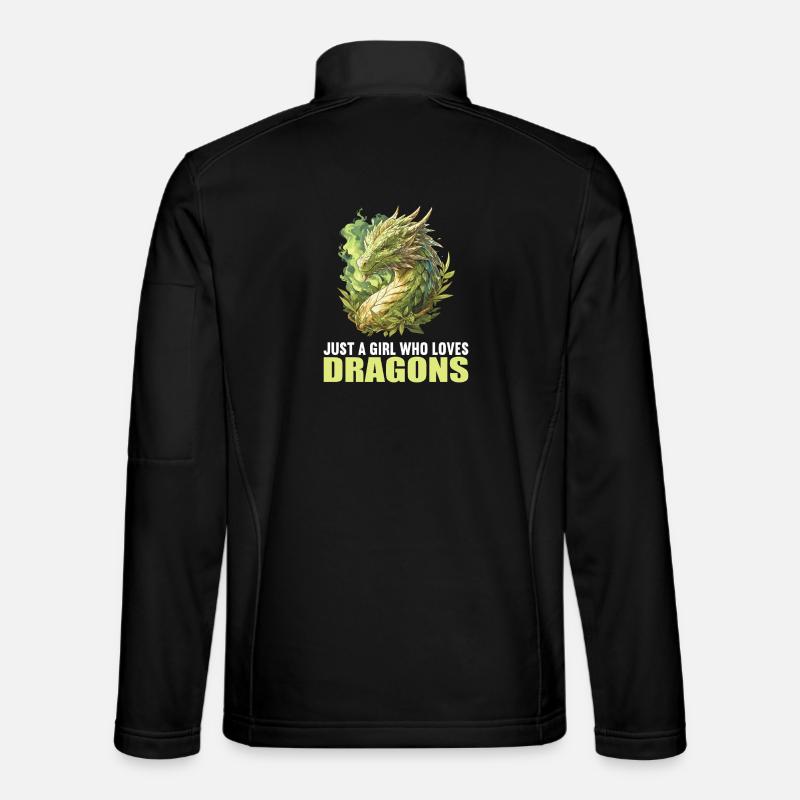 Dragon Dragon - Unisex Softshell Jacket - black
