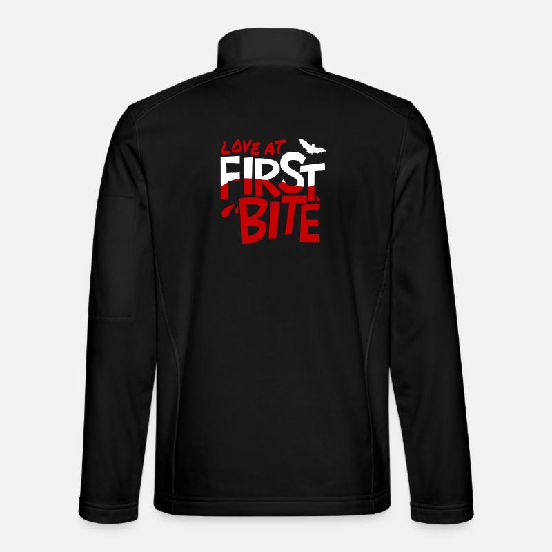 Love_at_first_bite - Unisex Softshell Jacket - black