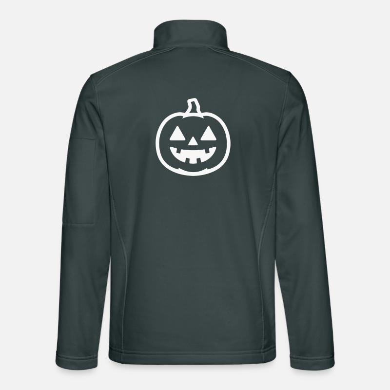 Directional Halloween Pumpkin Design Unisex Softshell Jacket
