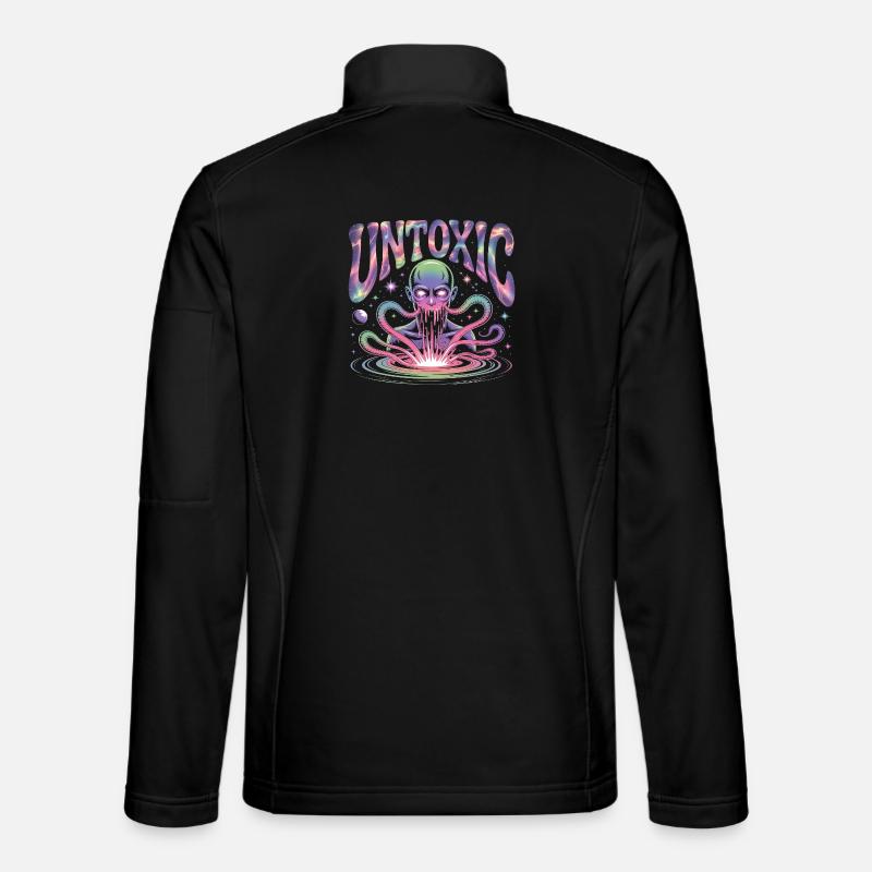 Untoxic Cosmic Alien - Unisex Softshell Jacket - black