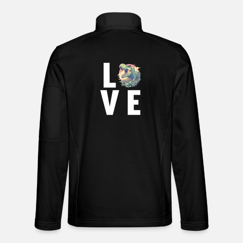 Dino Saurier Dinosaurier - Unisex Softshelljacke - Schwarz