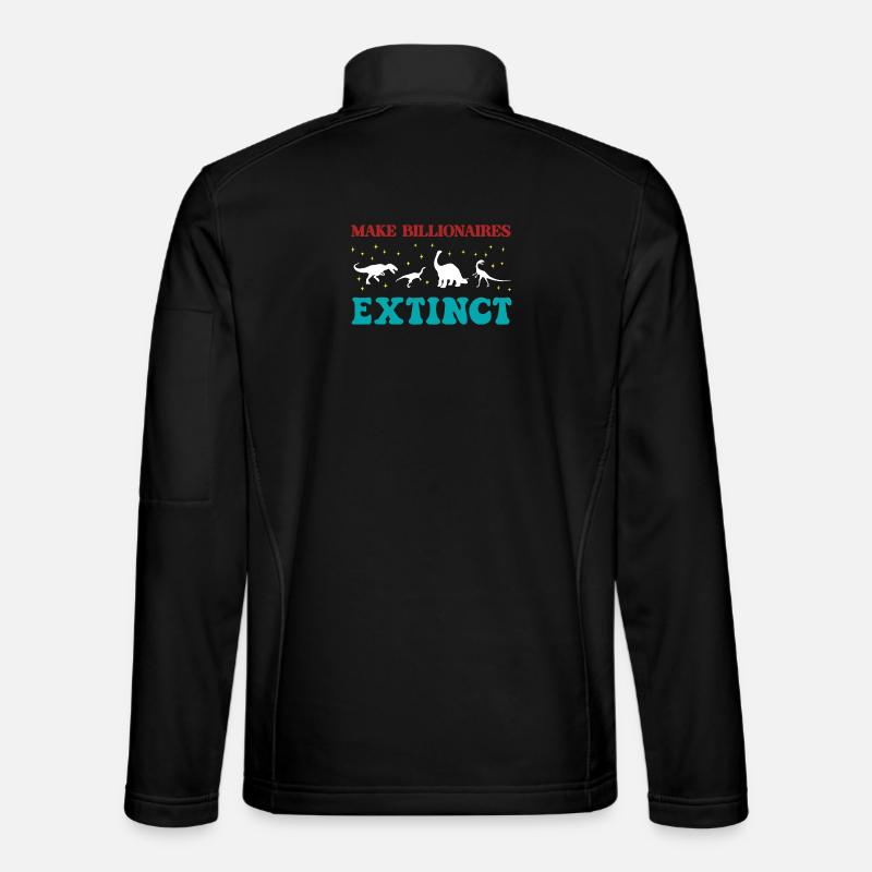Make Billionaires Extinct - Unisex Softshell Jacket - black