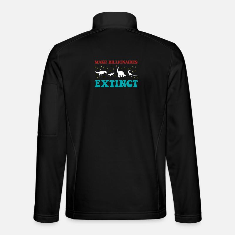 Make Billionaires Extinct - Unisex Softshell Jacket - black