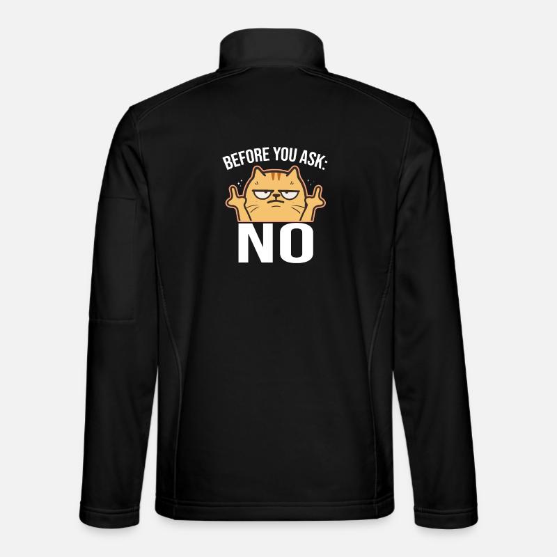 Before You Ask: No Mittelfinger - Unisex Softshelljacke - Schwarz