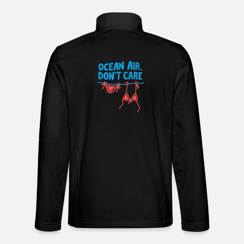 Ocean Air Laundry Day Tee - Unisex Softshell Jacket - black