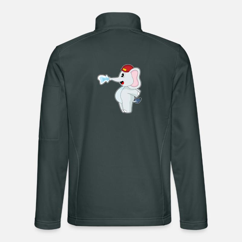 Éléphant pompier casque de pompier service d'incendie Veste en tissu softshell Unisexe
