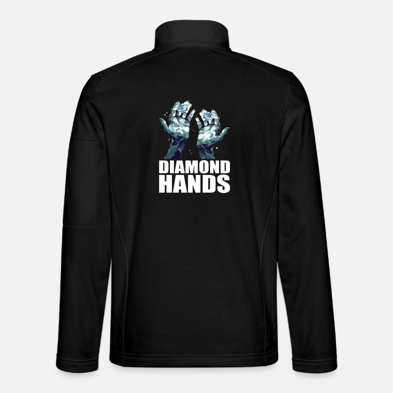 Commerce de mains de diamants - Veste en tissu softshell Unisexe - noir