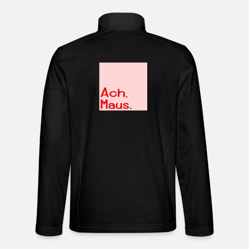 Oh Mouse nickname - Unisex Softshell Jacket - black