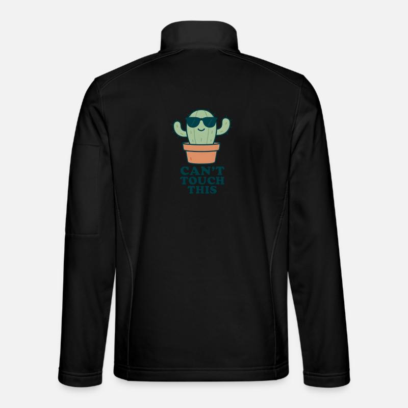 Can't Touch This – Funny Cactus - Unisex Softshell Jacket - black