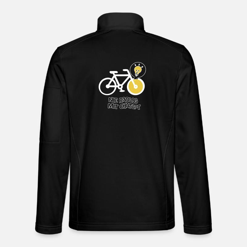 Cyclisme avec un design créatif d’ampoule - Veste en tissu softshell Unisexe - noir