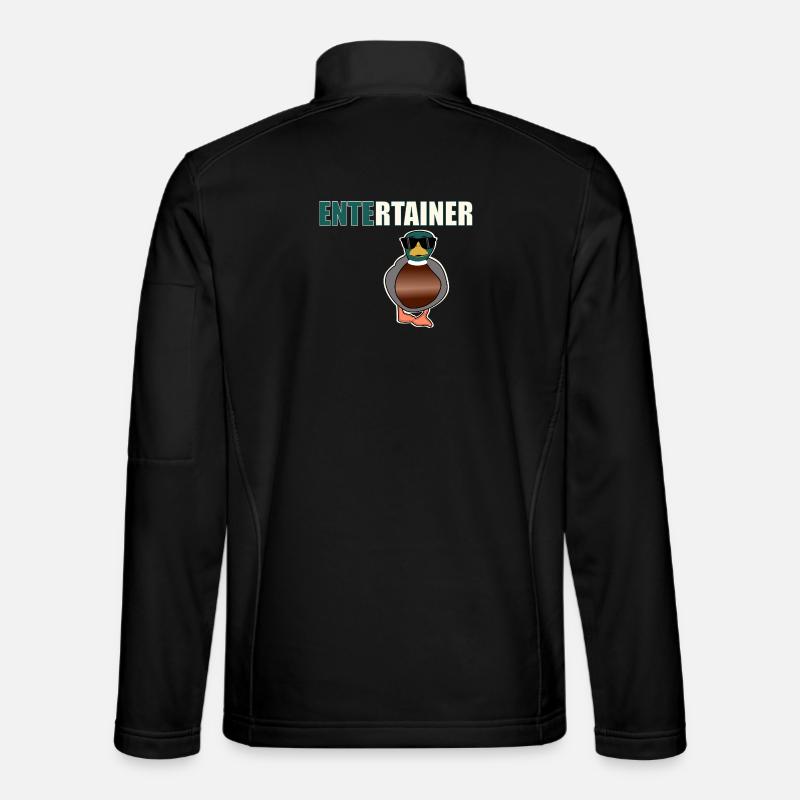 Entertainer Ente - Unisex Softshelljacke - Schwarz