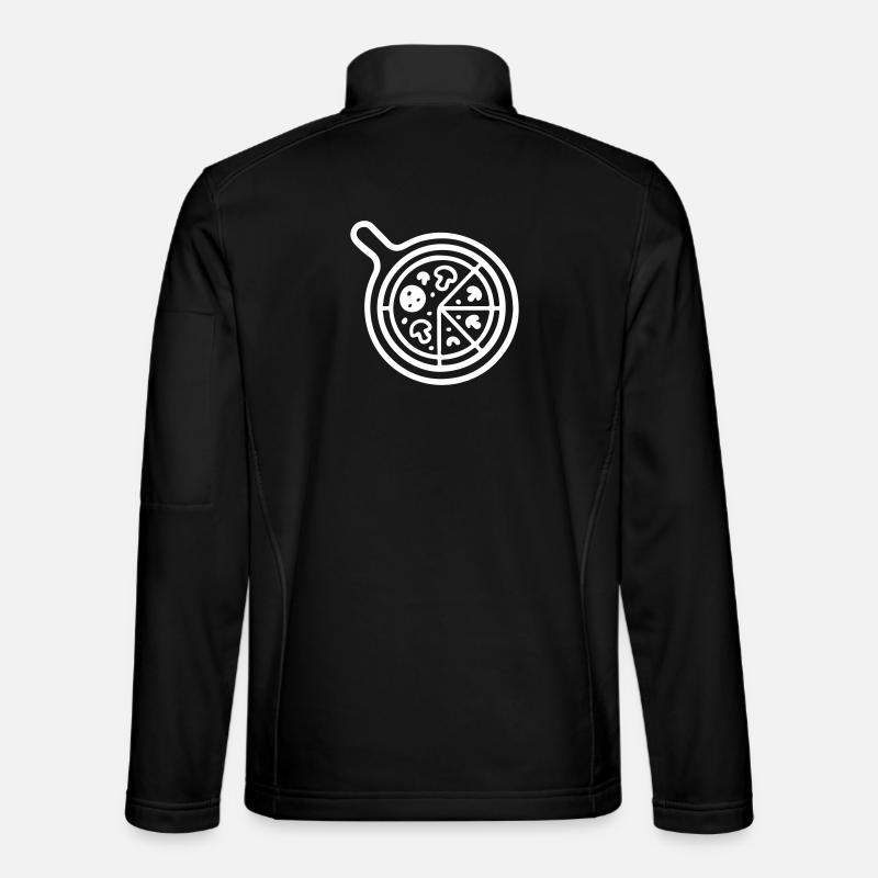 Pizza Pizzeria Symbol - Unisex Softshelljacke - Schwarz