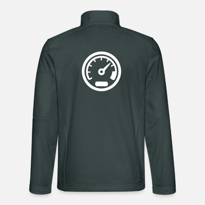 Speedometer Kmh Speed Icon Unisex Softshell Jacket