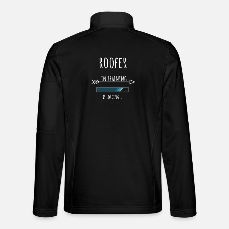 Roofer Gift Profession Training Roofer - Unisex Softshell Jacket - black