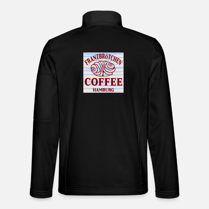 FRANZBRÖTCHEN HAMBURG KAFFEE - Unisex Softshelljacke - Schwarz
