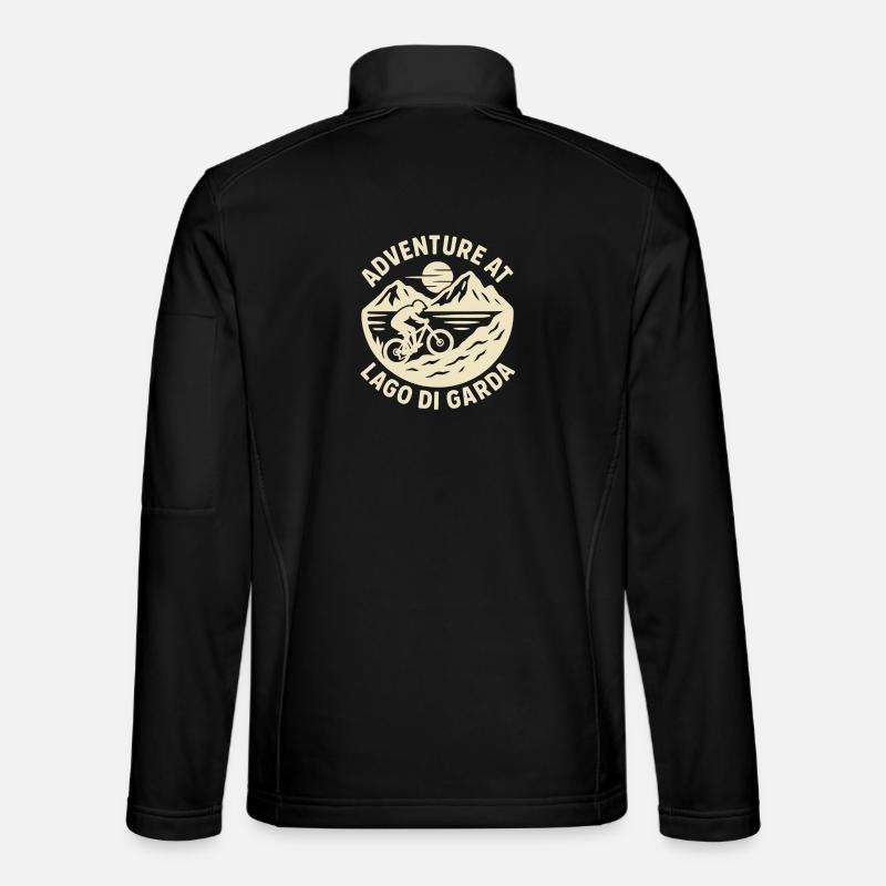 Adventure At Lago di Gards - Unisex Softshell Jacket - black
