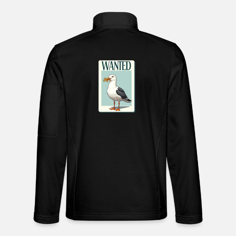 Wanted Möwe Mit Pommes Unisex Softshelljacke