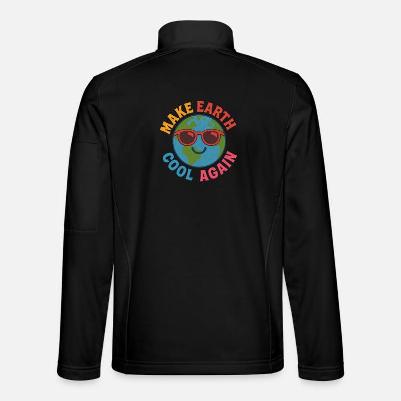 Make earth cool again - Unisex Softshell Jacket - black