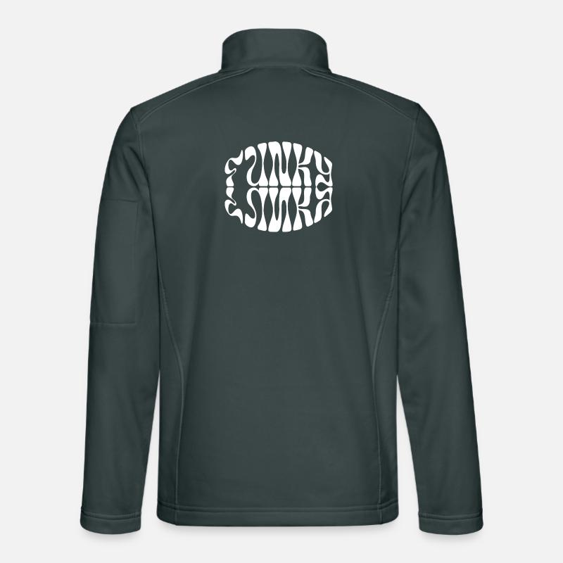 Conception typographique de musique funky Veste en tissu softshell Unisexe