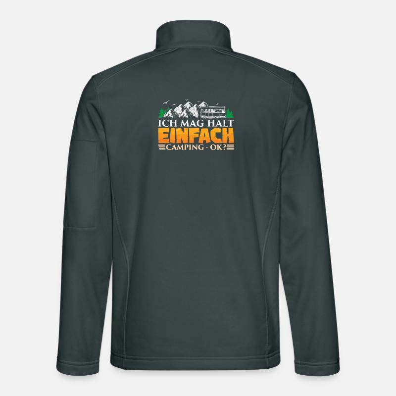 Camper Camping Wohnwagen Spruch Unisex Softshelljacke