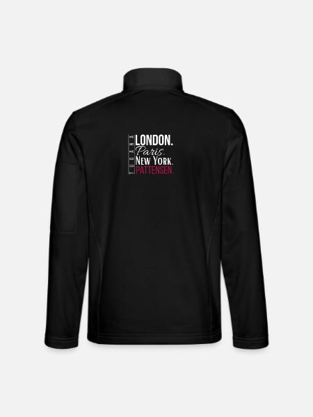 London Paris New York Pattensen - Unisex Softshell Jacket - black - Back