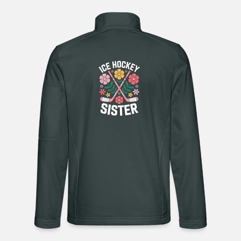 Eishockey Spruch Schwester Eishockey Geschenk Unisex Softshelljacke