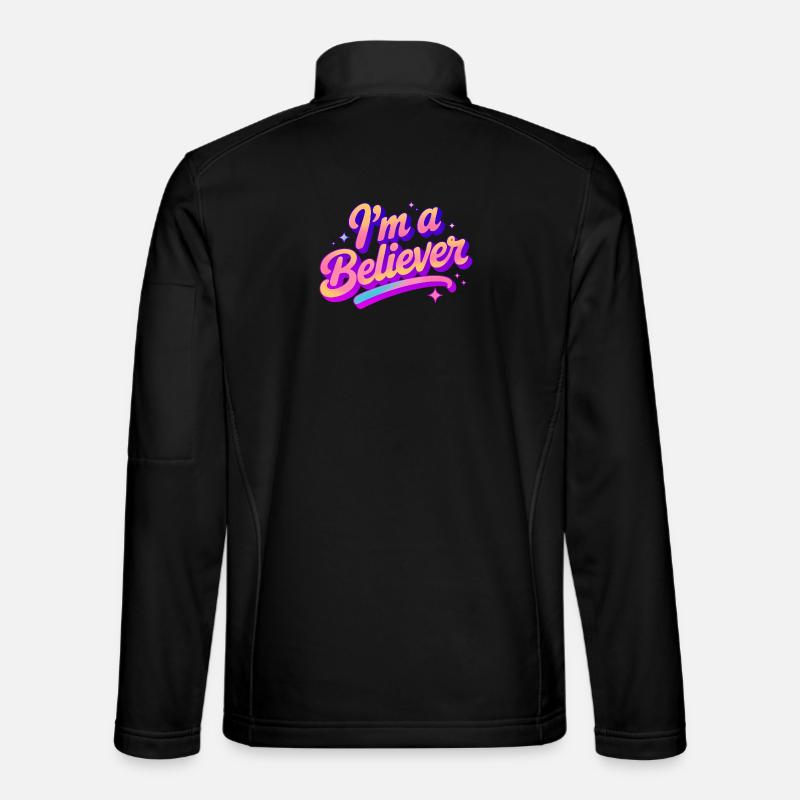 Ich bin ein Gläubiger Glaube Disco Party Design Unisex Softshelljacke