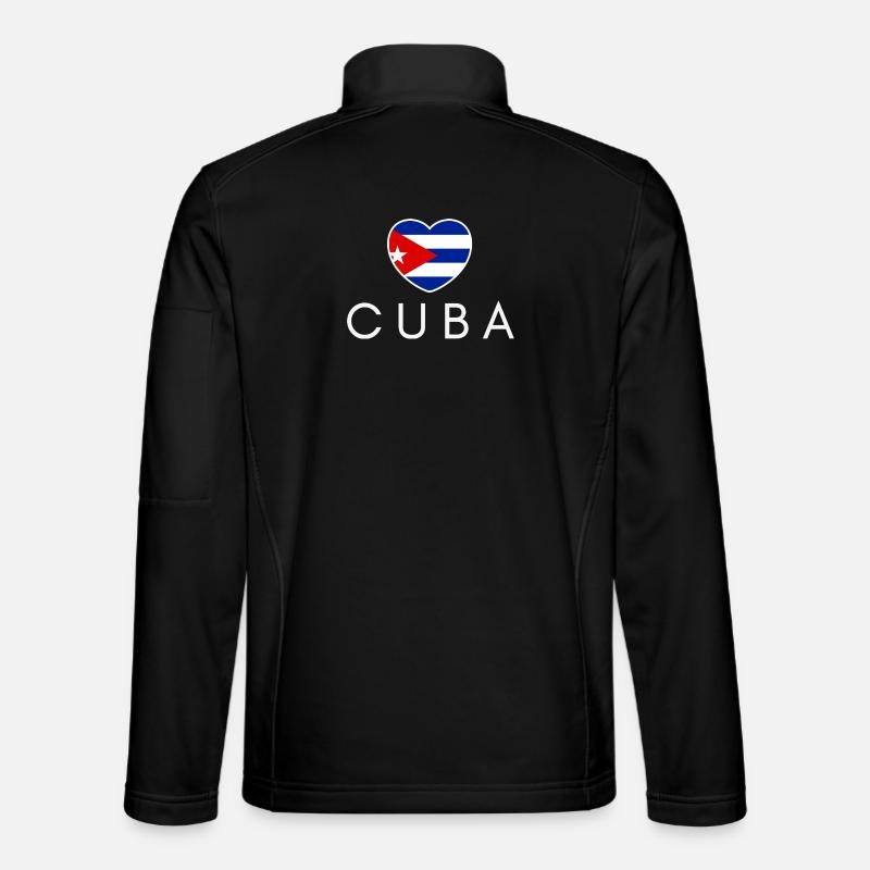 Ich liebe Kuba, Herz Kuba - Unisex Softshelljacke - Schwarz