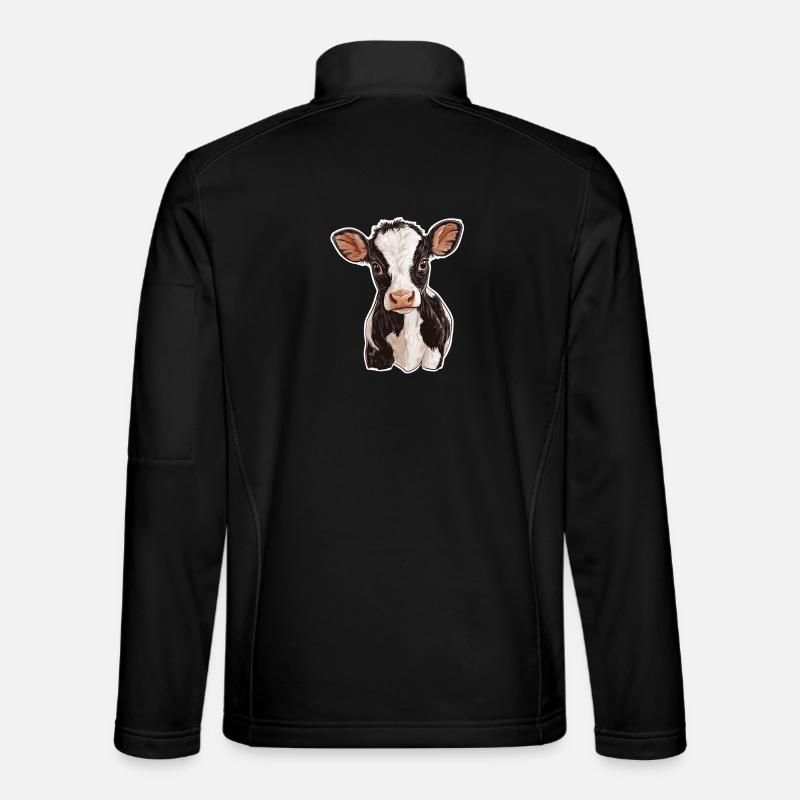 Kuh - Unisex Softshelljacke - Schwarz