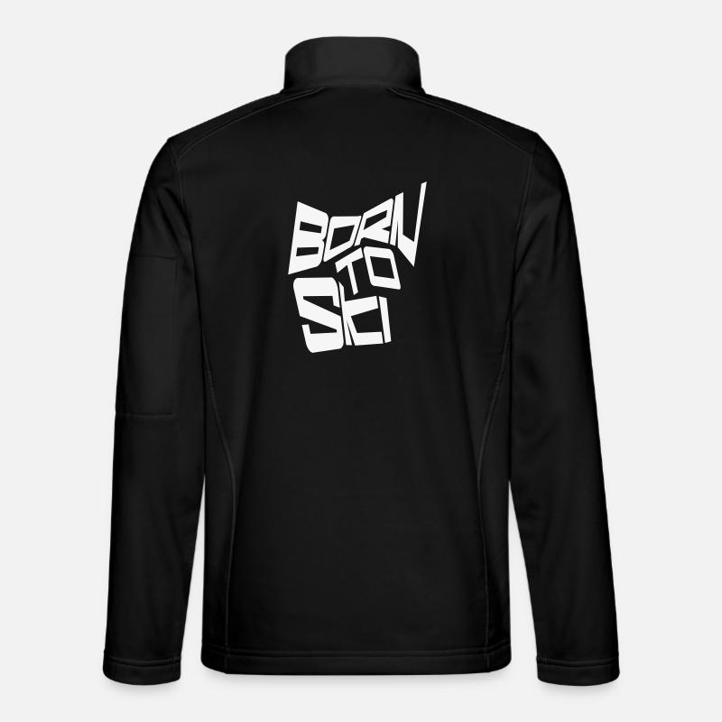Ski Motif - Modern - Unisex Softshell Jacket - black