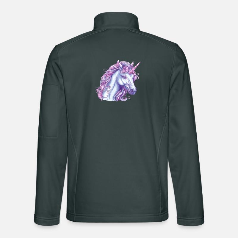 Enchanted Unicorn Magical Expression Unisex Softshell Jacket